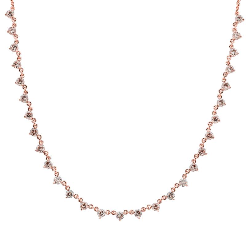 Double Chain Necklace - Rose Gold