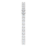 1/2ct 14k Low Profile Diamond Eternity Band with Shared Prongs