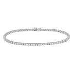 14K White Gold 1.58CT Diamond Tennis Bracelet