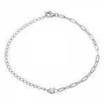 14k Gold Mixed Chain Diamond Bracelet