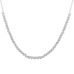 14K White Gold Diamond Tennis Necklace