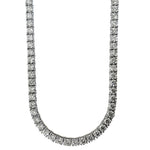 17.15CT 14K White Gold Diamond Tennis Necklace