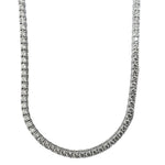 14K White Gold Diamond Tennis Necklace