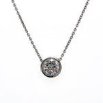 1.00CT 14K White Gold Lab Diamond Solitaire Pendant