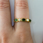 14K Yellow Gold & Tsavorite Ring
