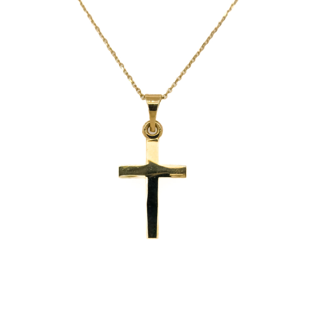 14K Yellow Gold Cross Pendant