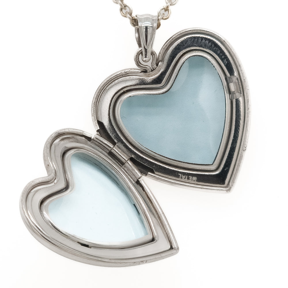 Sterling Silver Heart Locket Necklace