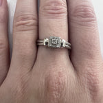 ESTATE 18K White Gold & Diamond Ring