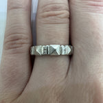 ESTATE Platinum & Diamond Stackable Band