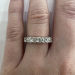 ESTATE 14K White Gold & Diamond Eternity Band
