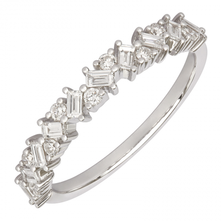 14k Gold Diamond Scatter Ring