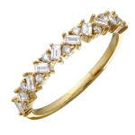 14k Gold Diamond Scatter Ring
