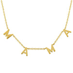 14K Yellow Gold MAMA Necklace