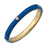 14K Yellow Gold Diamond and Enamel Stackable Ring