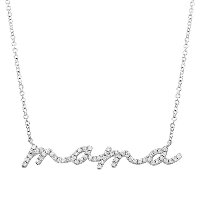 ON SALE!! Diamond White Gold Ladies Pendant & Necklace
