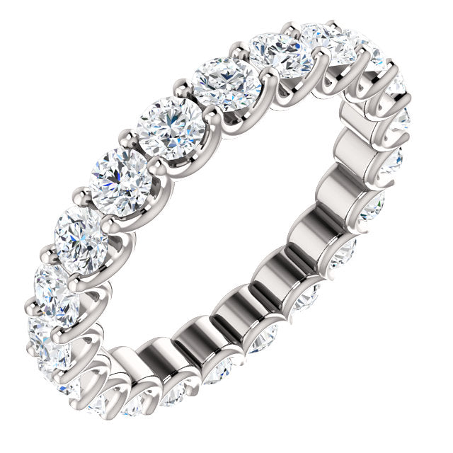 2.00ct 14k Diamond Eternity Band with Scalloped Style Shared Prongs