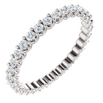 3/4ct 14k Diamond Eternity Band with Scalloped Style Shared Prongs
