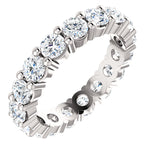 2.55ct 14k Low Profile Diamond Eternity Band with Shared Prongs