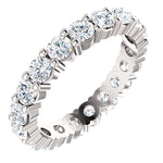 1.90ct 14k Low Profile Diamond Eternity Band with Shared Prongs