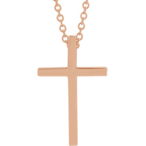 14K Gold Cross Necklace