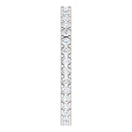5/8ct 14k Diamond Eternity Band with Scalloped Style Shared Prongs