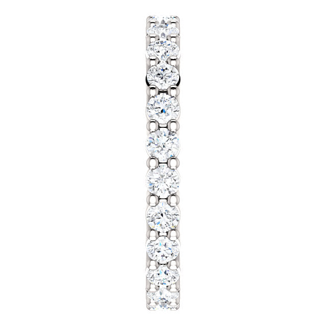 1.00ct 14k Low Profile Diamond Eternity Band with Shared Prongs