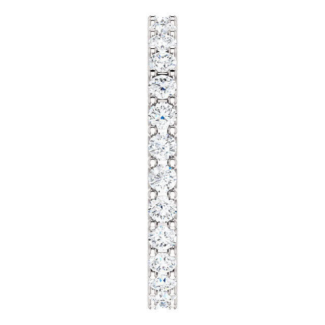 7/8ct 14k Diamond Eternity Band with Scalloped Style Shared Prongs