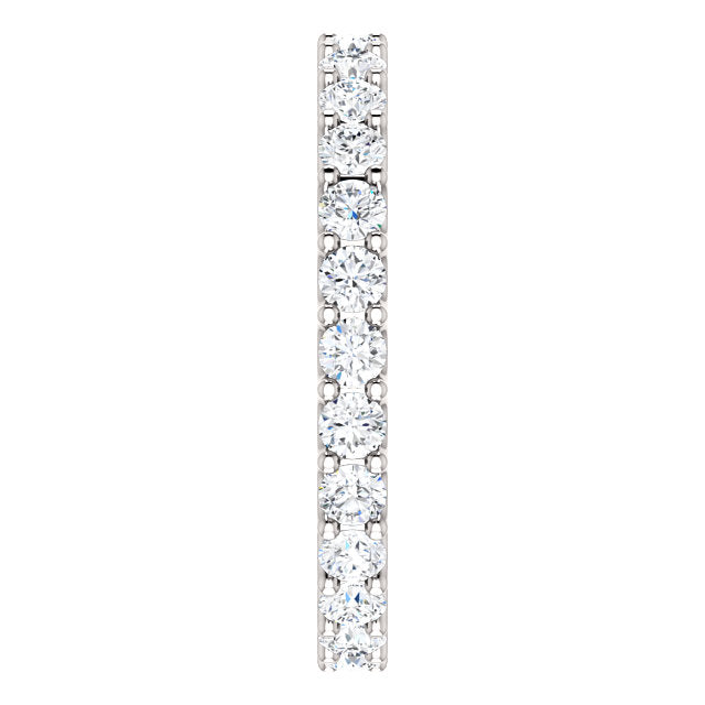 1.00ct 14k Diamond Eternity Band with Scalloped Style Shared Prongs