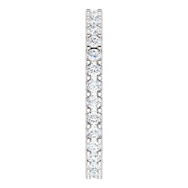 3/4ct 14k Diamond Eternity Band with Scalloped Style Shared Prongs