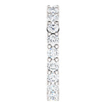 1.35ct 14k Low Profile Diamond Eternity Band with Shared Prongs