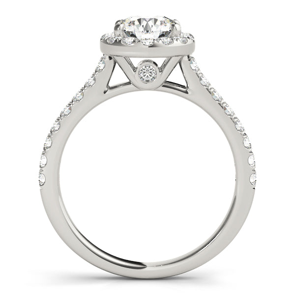 Stella: Round Brilliant Cut Diamond Halo Ring