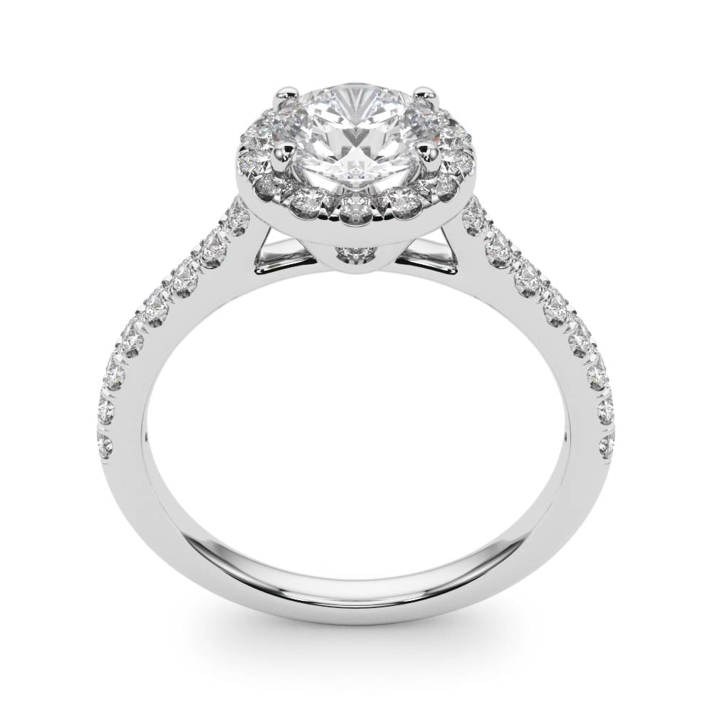Stella: Round Brilliant Cut Diamond Halo Ring