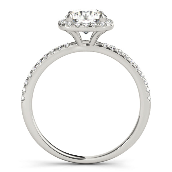 Claire: Round Brilliant Cut Diamond Halo Ring