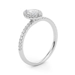 Claire: Marquise Brilliant Cut Diamond Halo Ring
