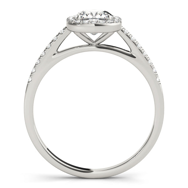 Brook: Round Brilliant Cut Diamond Halo Ring