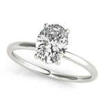 Lucy: Hidden Halo Oval Diamond Engagement Ring