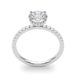 Lindsey: Hidden Halo Round Diamond Engagement Ring