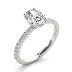 Lindsey: Hidden Halo Oval Diamond Engagement Ring