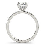 Lindsey: Hidden Halo Emerald Cut Diamond Engagement Ring