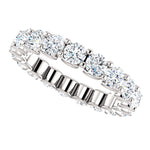 3.00ct 14k Diamond Eternity Band with Scalloped Style Shared Prongs