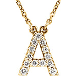 Diamond Initial Necklace