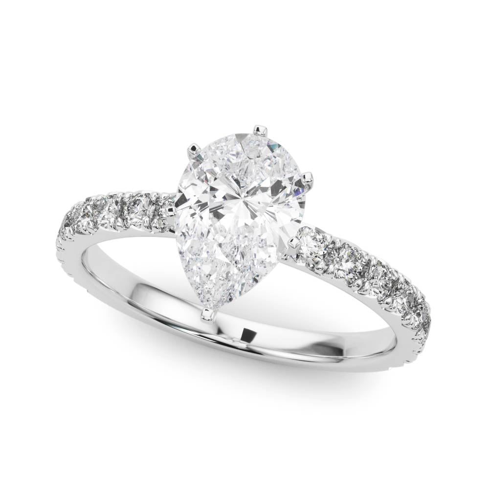 Pear Shaped Solitaire Engagement Ring #107273 - Seattle Bellevue | Joseph  Jewelry