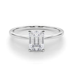 Madie: Emerald Cut Solitaire Ring