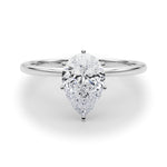 Madie: Pear Cut Solitaire Ring
