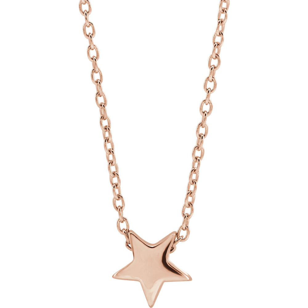 14K Gold Star Necklace